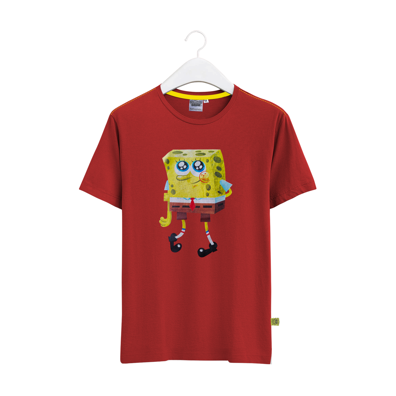 red spongebob shirt
