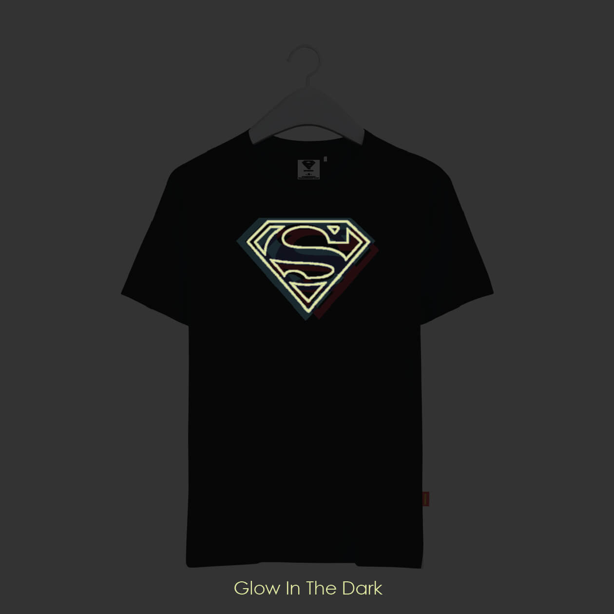 Superman 'Logo Black On Black' (Black) T-Shirt